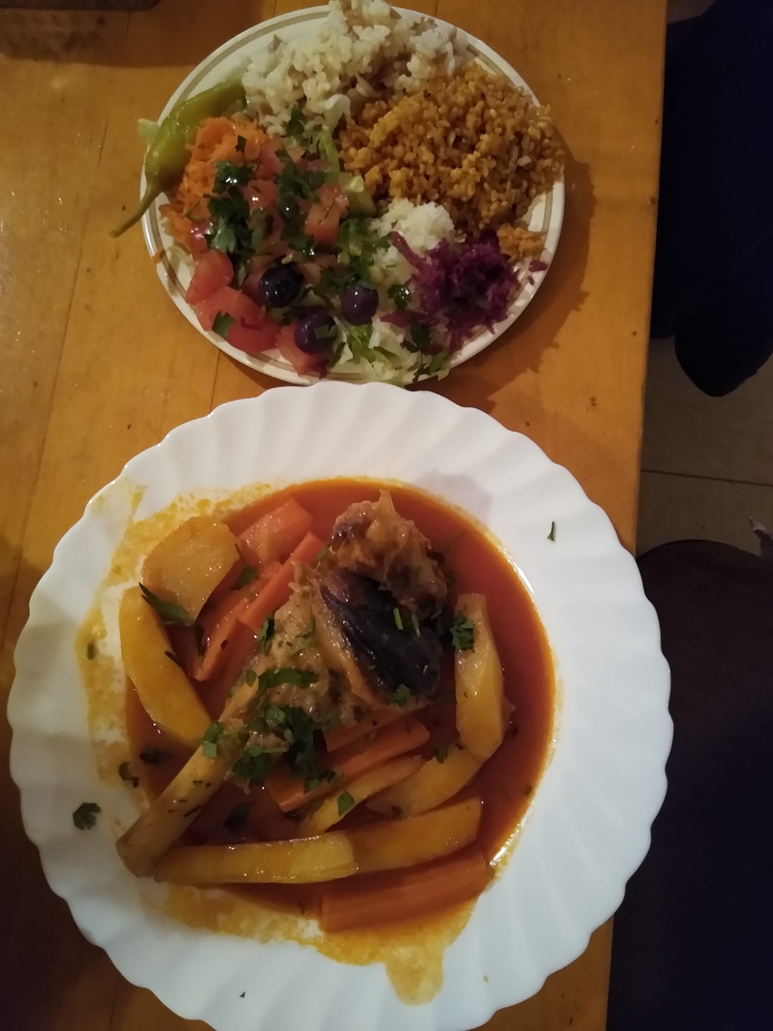 Geschmorte Lammhaxe
